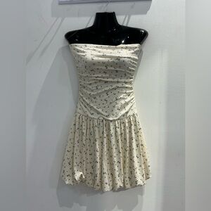 Floral Strapless Dress